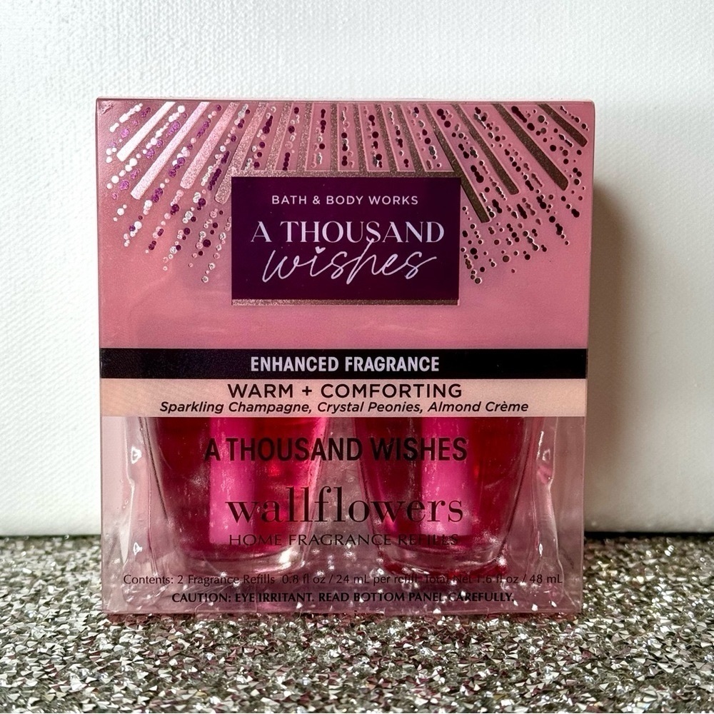 Bath & Body Works Wallflower Refill A Thousand Wishes 2 Pack Refills Nwt - Picture 3 of 4